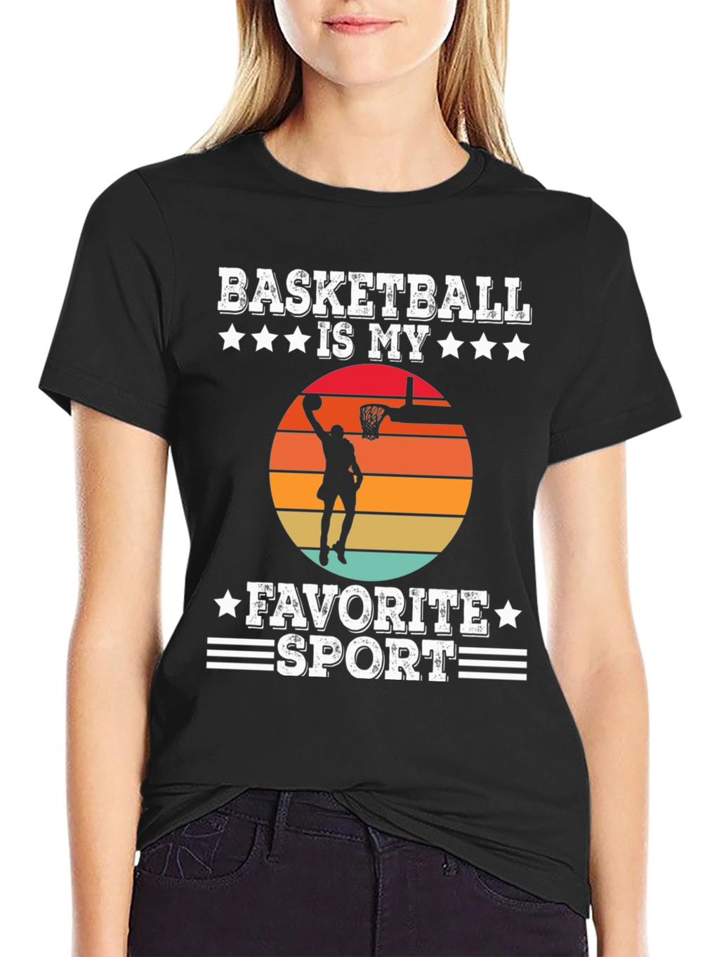 Basketball Is My Favorite Sport Graphic T-Shirt