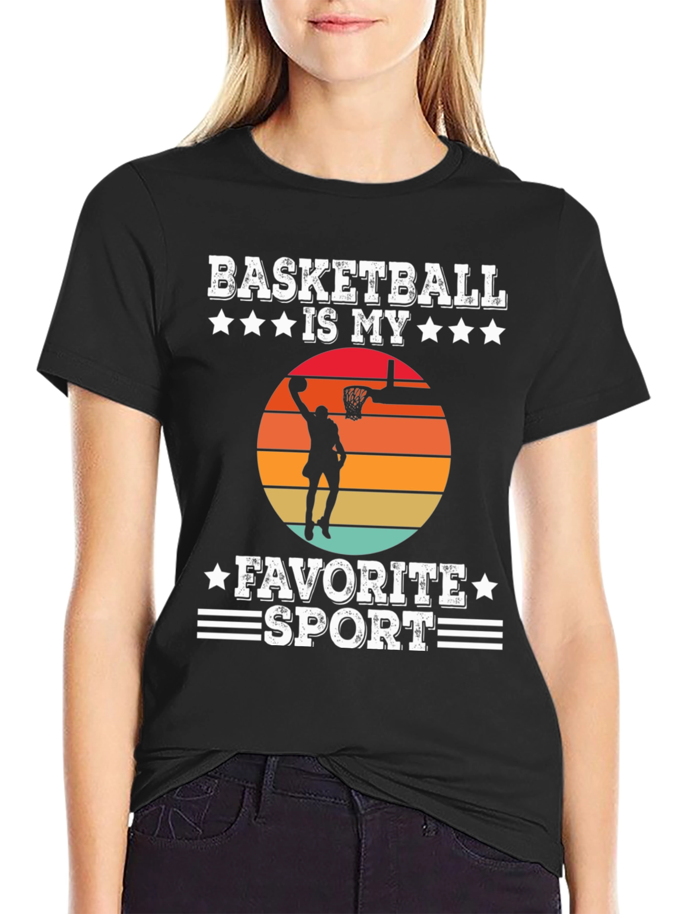 Basketball Is My Favorite Sport Graphic T-Shirt