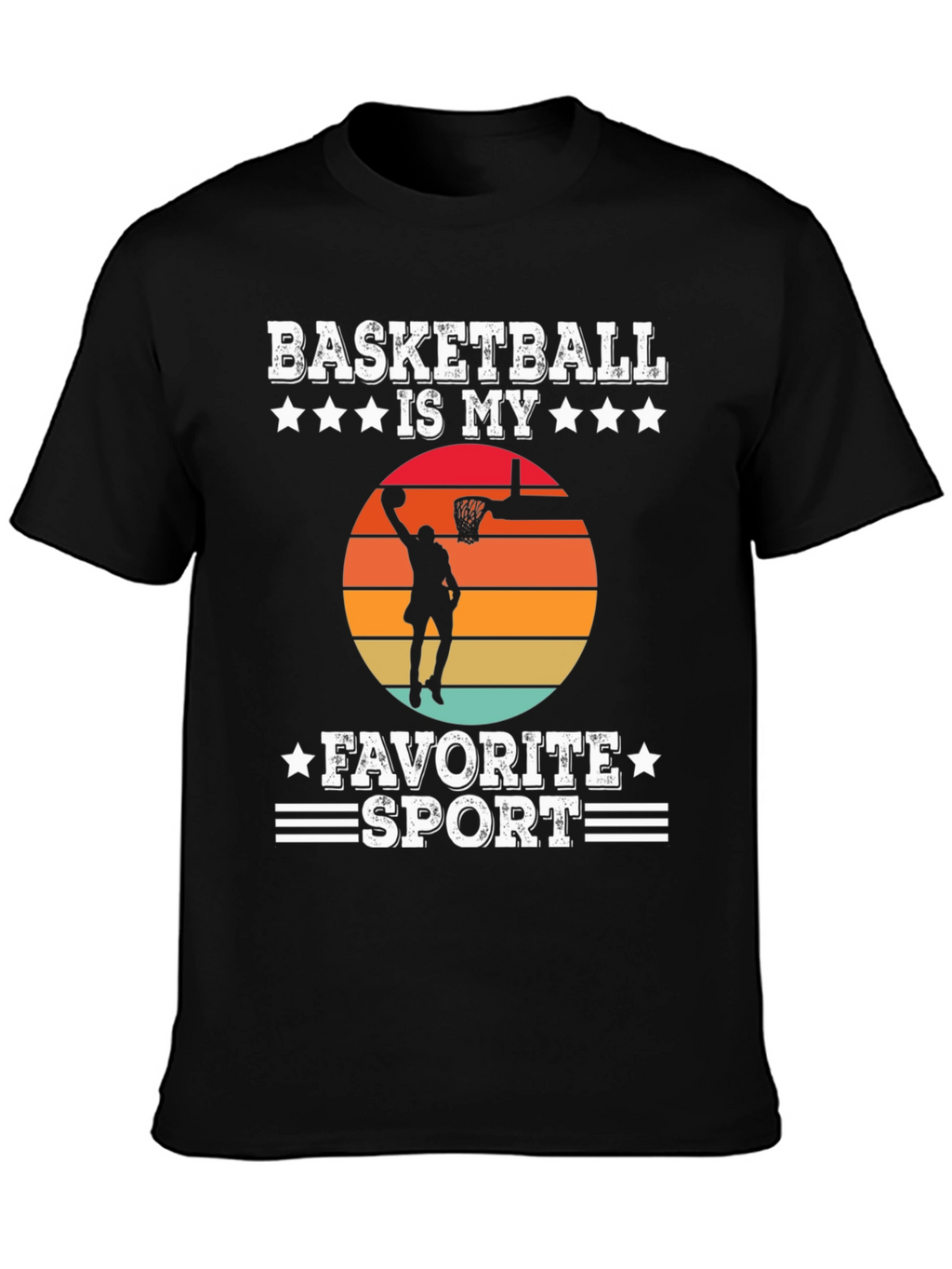 Basketball Is My Favorite Sport Graphic T-Shirt