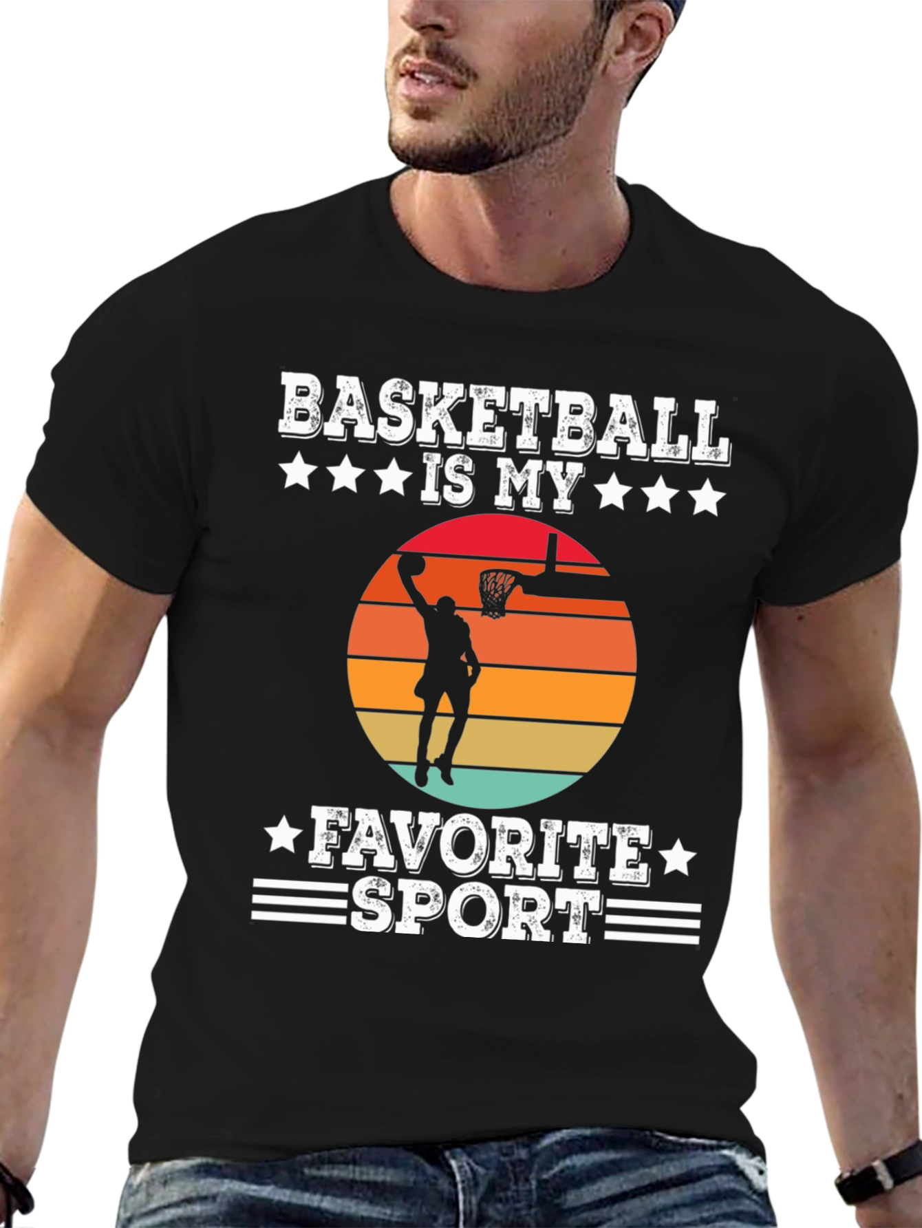 Basketball Is My Favorite Sport Graphic T-Shirt