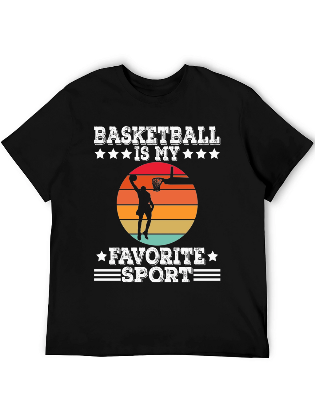 Basketball Is My Favorite Sport Graphic T-Shirt