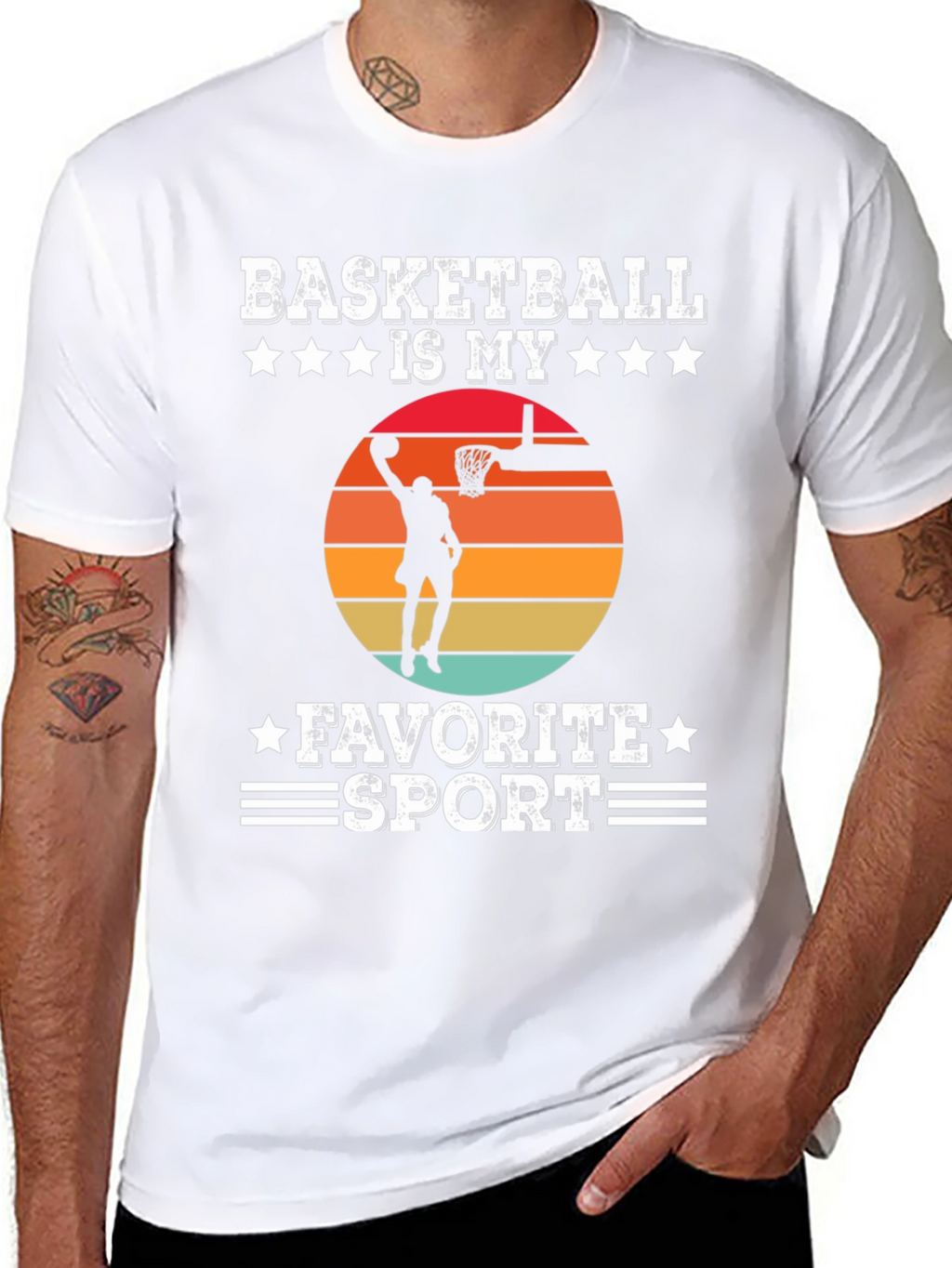 Basketball Is My Favorite Sport Graphic T-Shirt