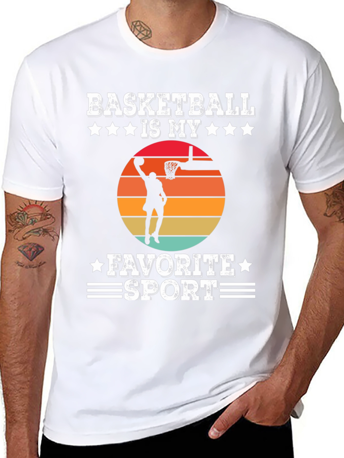 Basketball Is My Favorite Sport Graphic T-Shirt
