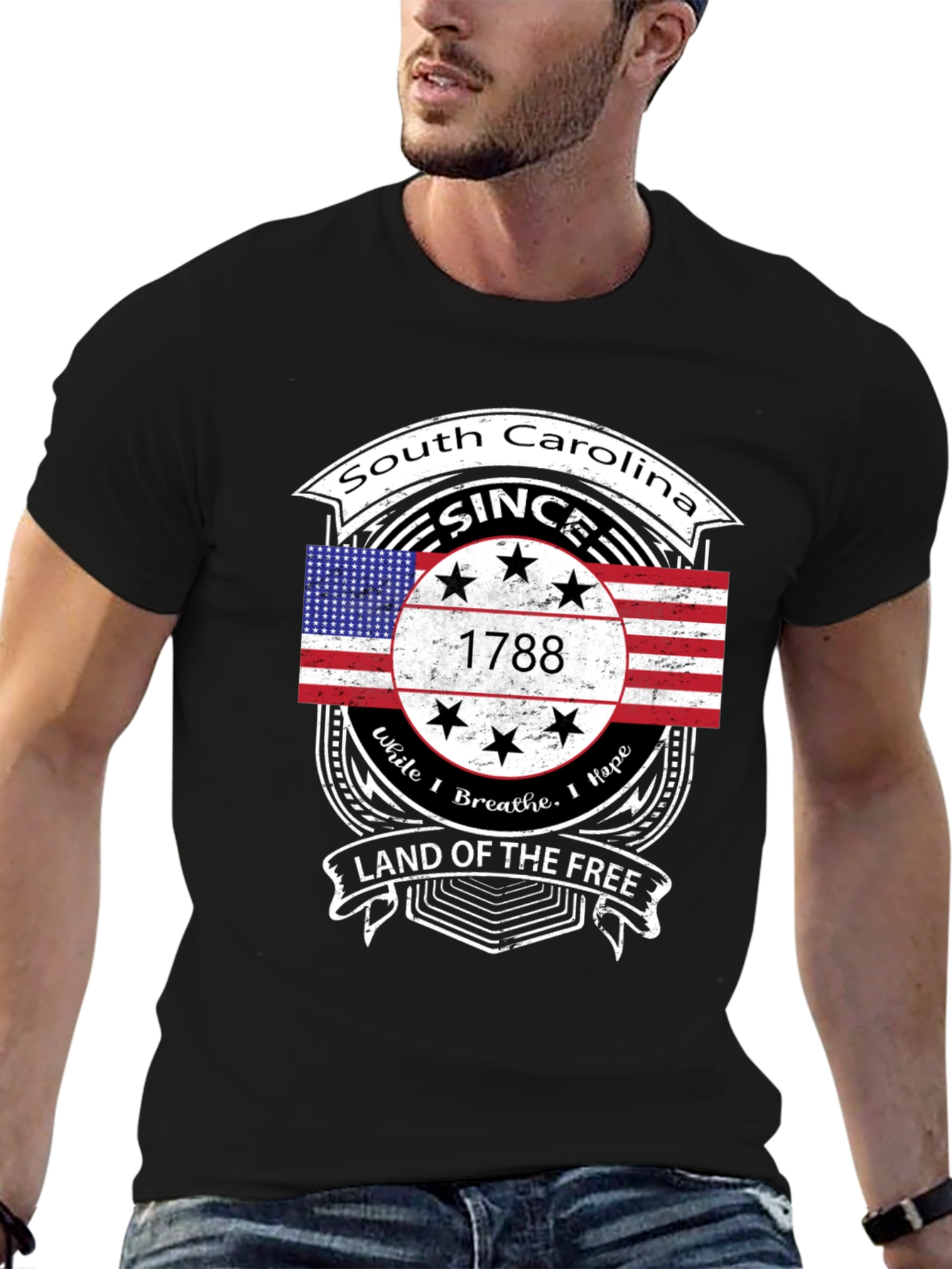 South Carolina Since 1788 Black T-Shirt
