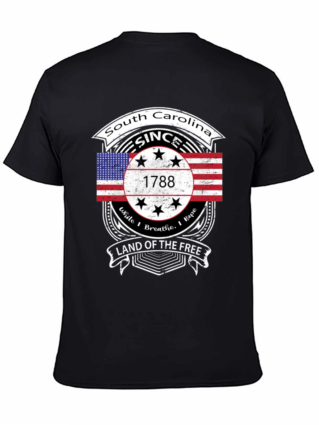 South Carolina Since 1788 Black T-Shirt
