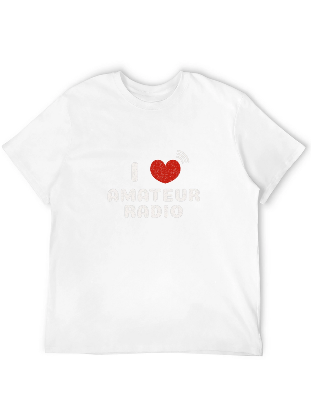 I Heart Amateur Radio Black T-Shirt