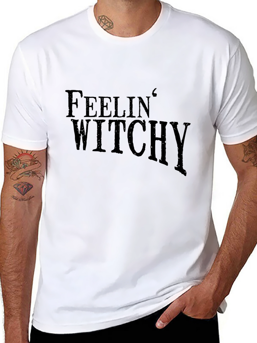 Feelin Witchy Black Graphic Tee