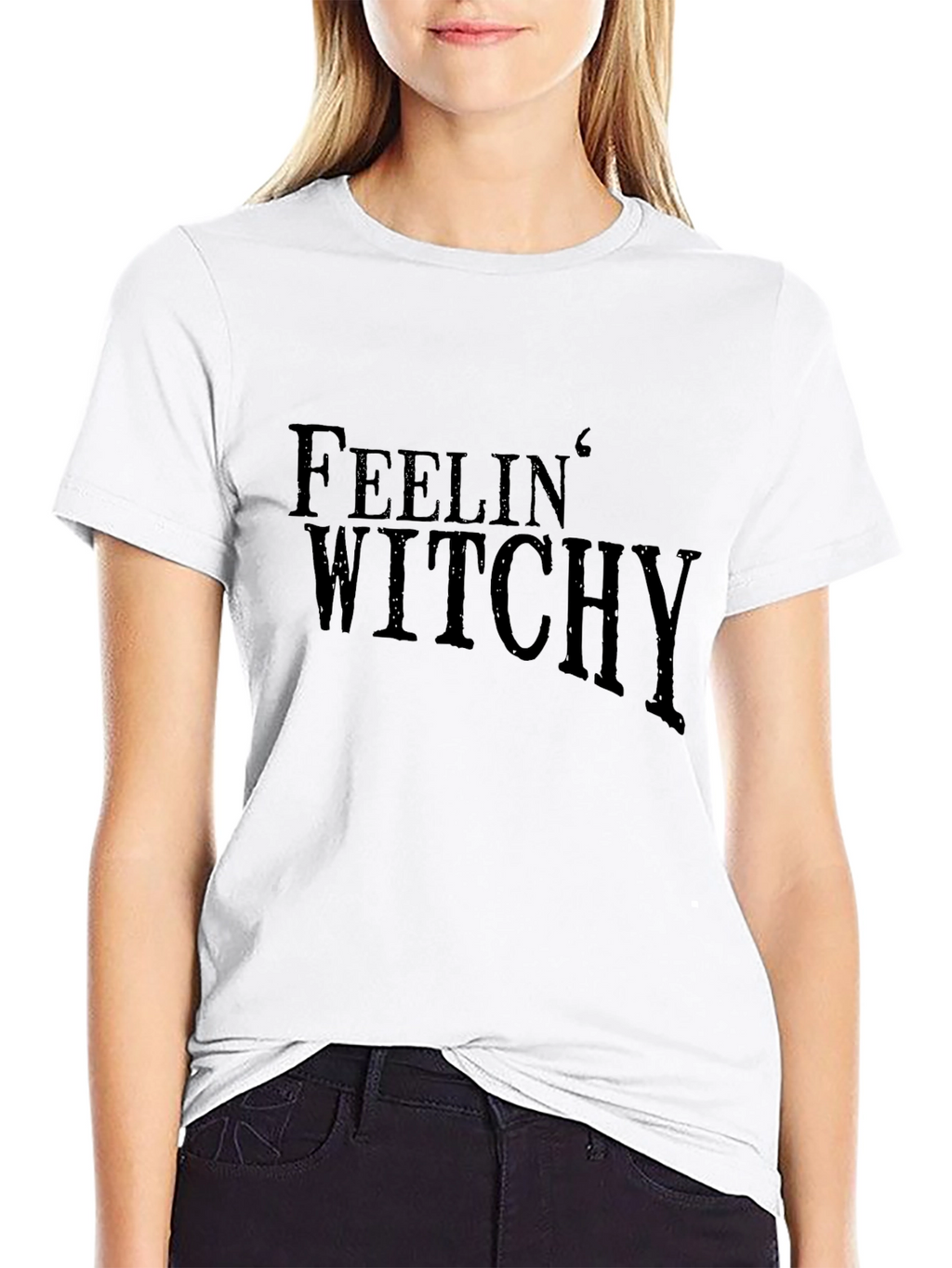 Feelin Witchy Black Graphic Tee