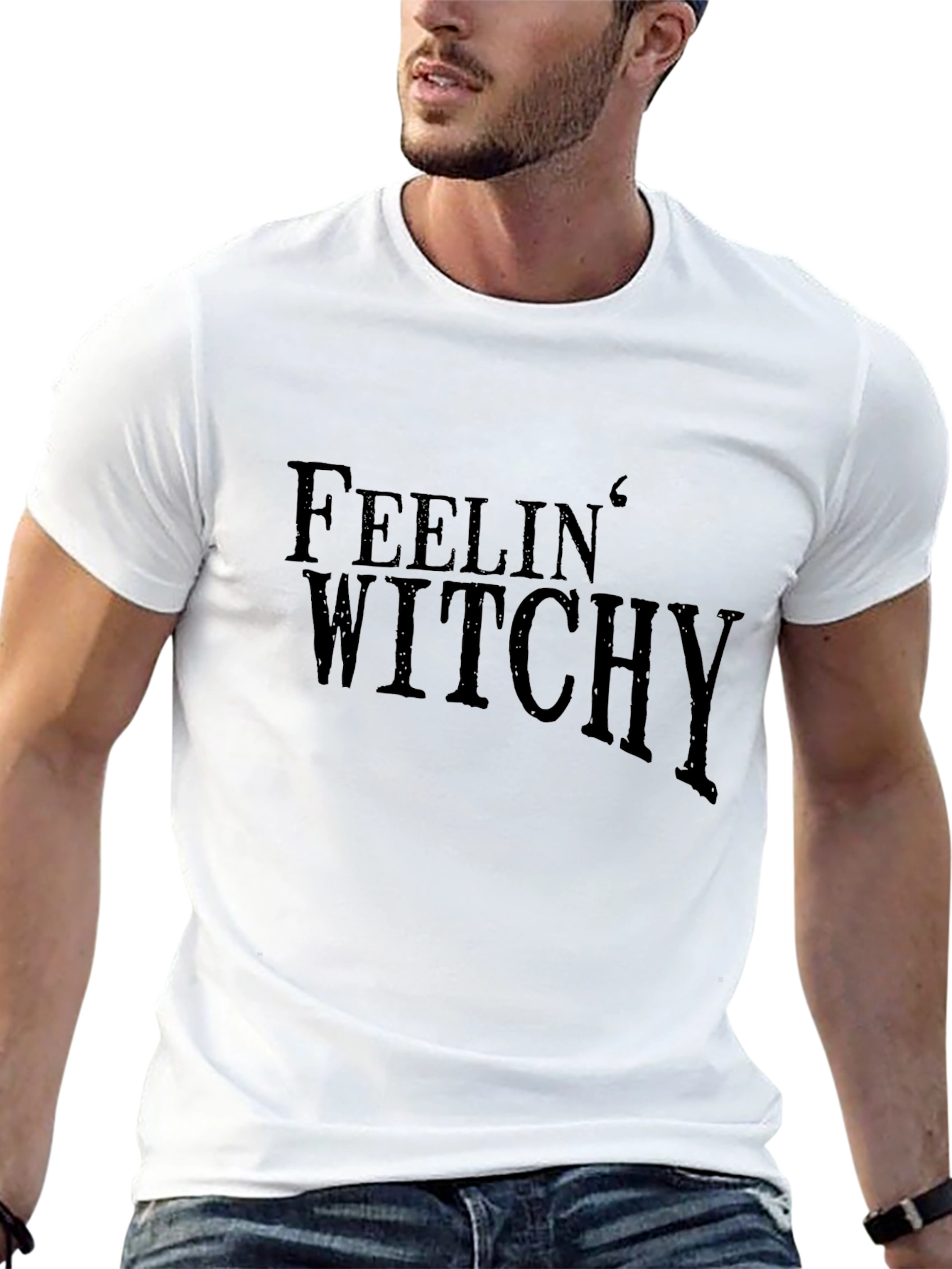 Feelin Witchy Black Graphic Tee