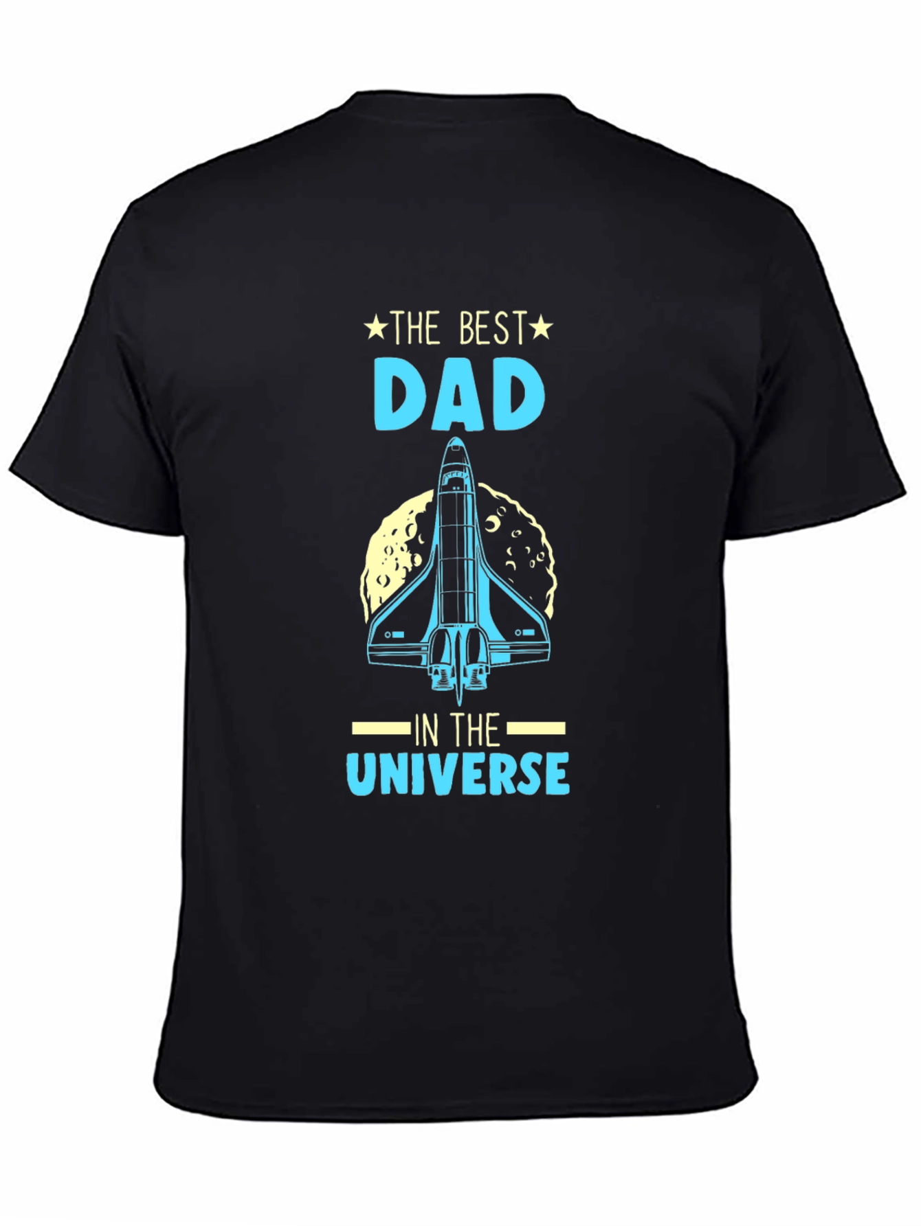 Best Dad in the Universe T-Shirt - Space Shuttle Design