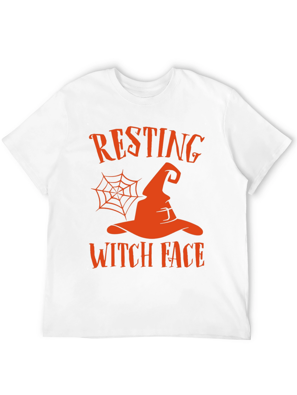 Resting Witch Face Halloween Graphic Tee