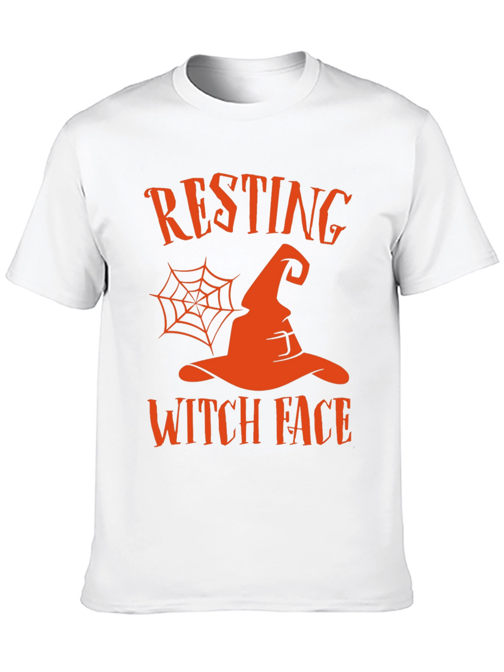 Resting Witch Face Halloween Graphic Tee
