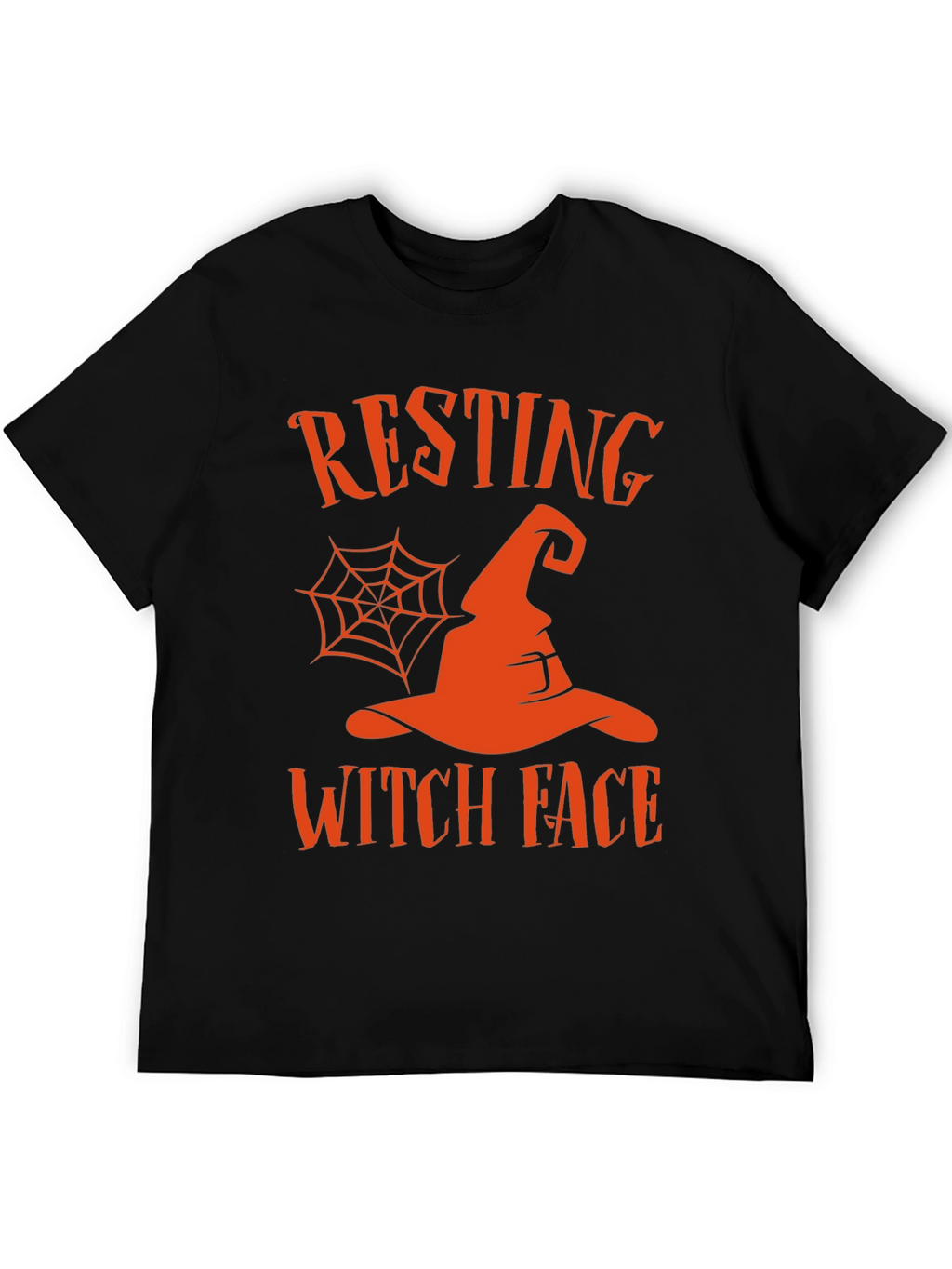 Resting Witch Face Halloween Graphic Tee