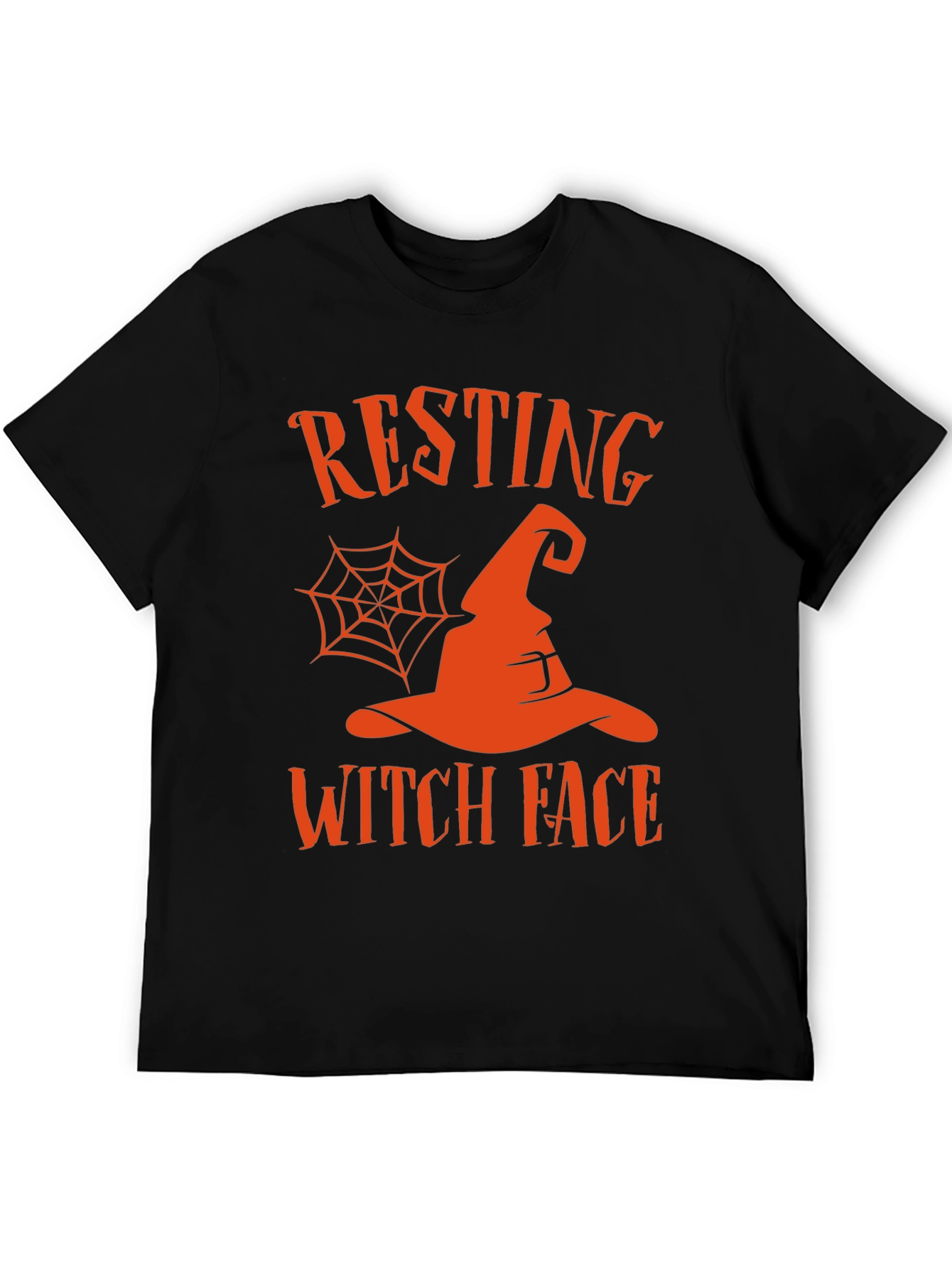 Resting Witch Face Halloween Graphic Tee