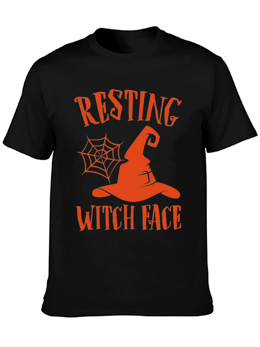 Resting Witch Face Halloween Graphic Tee