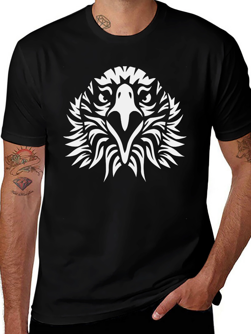 Eagle Graphic Black T-Shirt