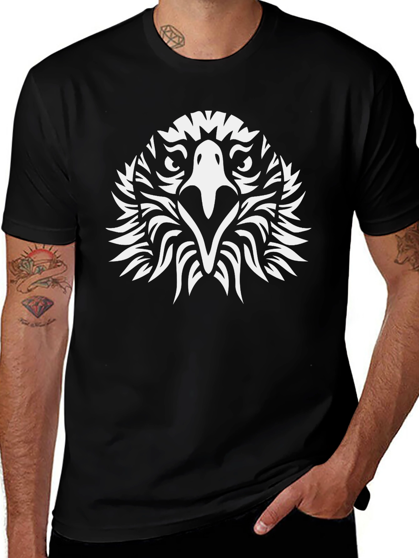 Eagle Graphic Black T-Shirt