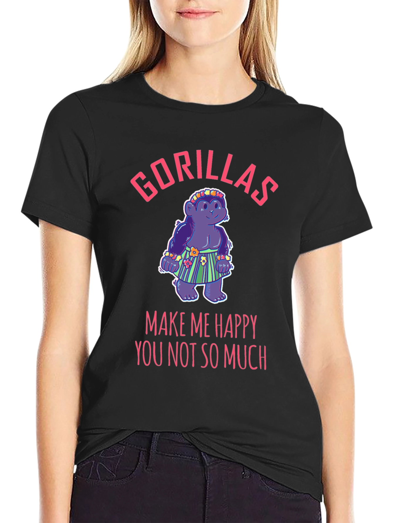 Gorillas Make Me Happy T-Shirt