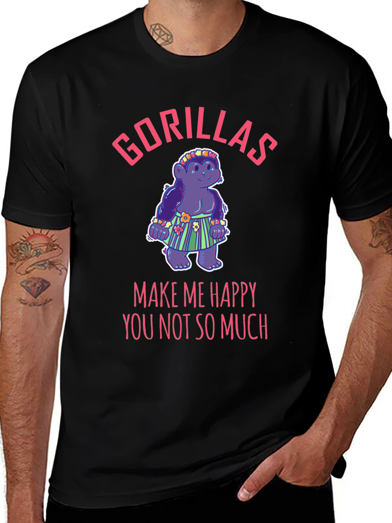 Gorillas Make Me Happy T-Shirt