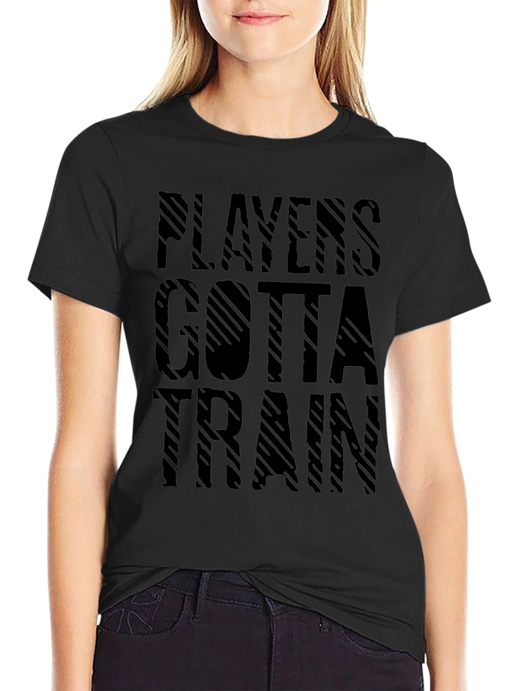 Players Gotta Train Black T-Shirt - Athletic Style