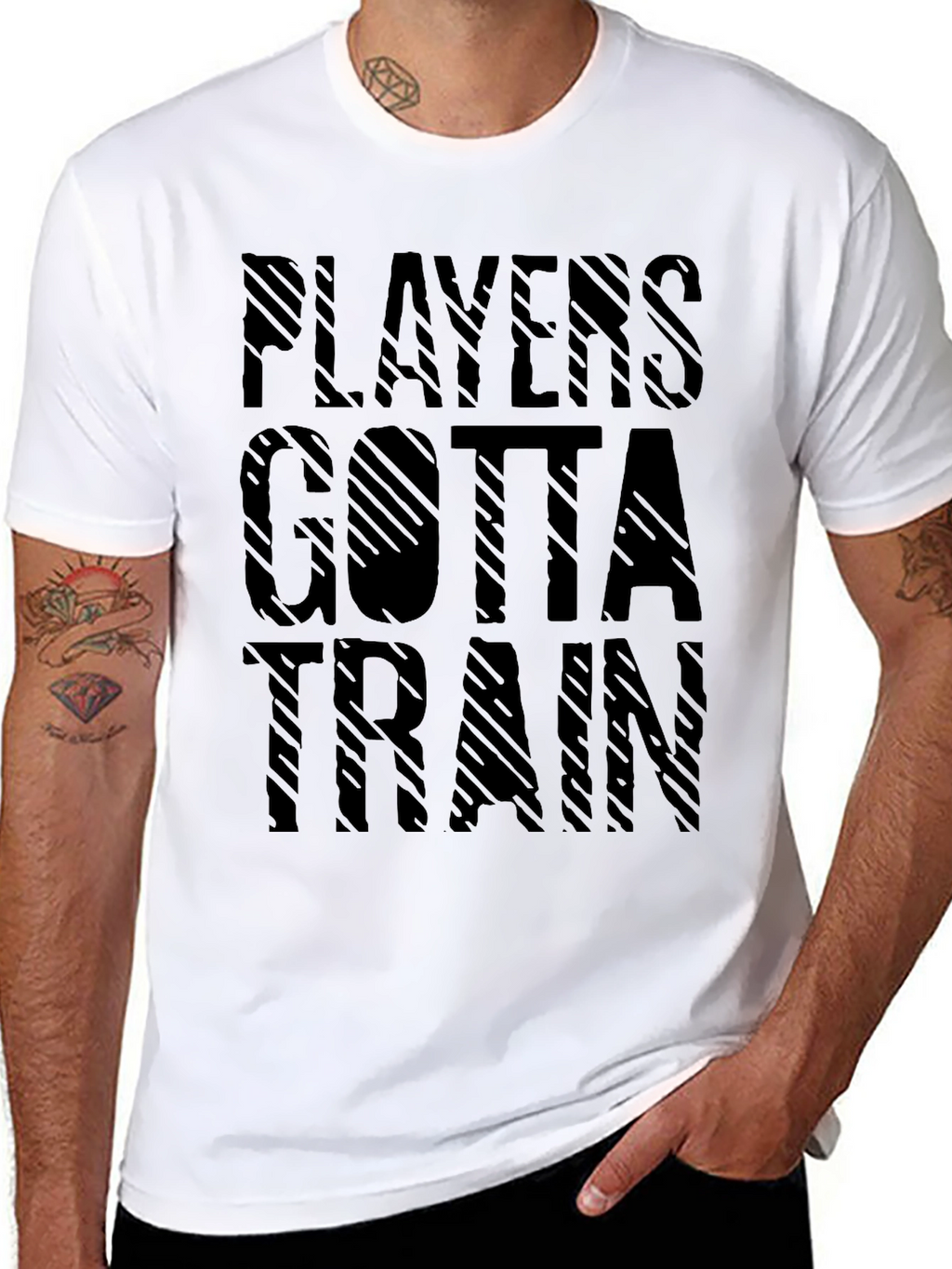 Players Gotta Train Black T-Shirt - Athletic Style