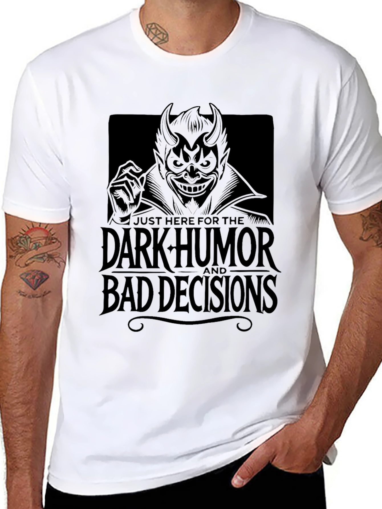 Dark Humor Bad Decisions Graphic T-Shirt