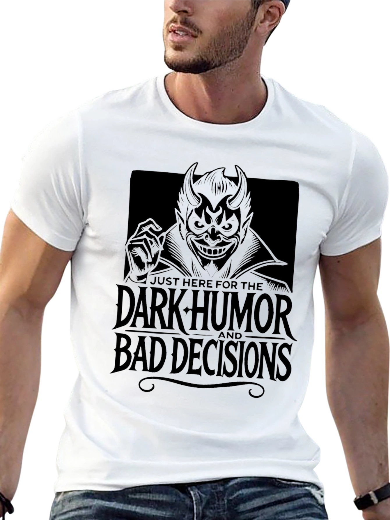 Dark Humor Bad Decisions Graphic T-Shirt