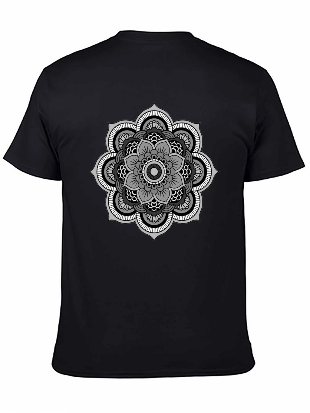 Mandala Graphic Tee - Stylish Mens Black T-Shirt