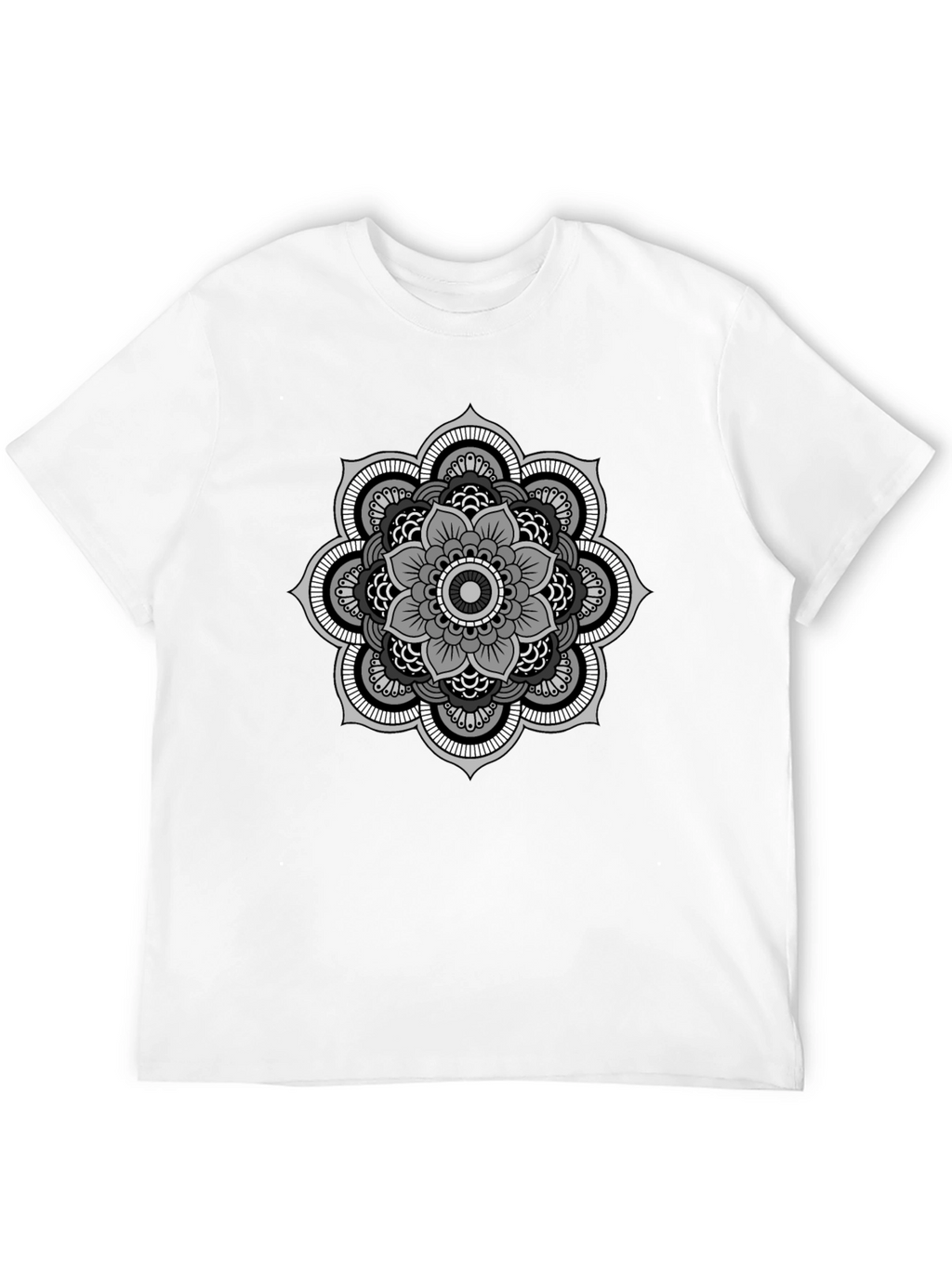 Mandala Graphic Tee - Stylish Mens Black T-Shirt