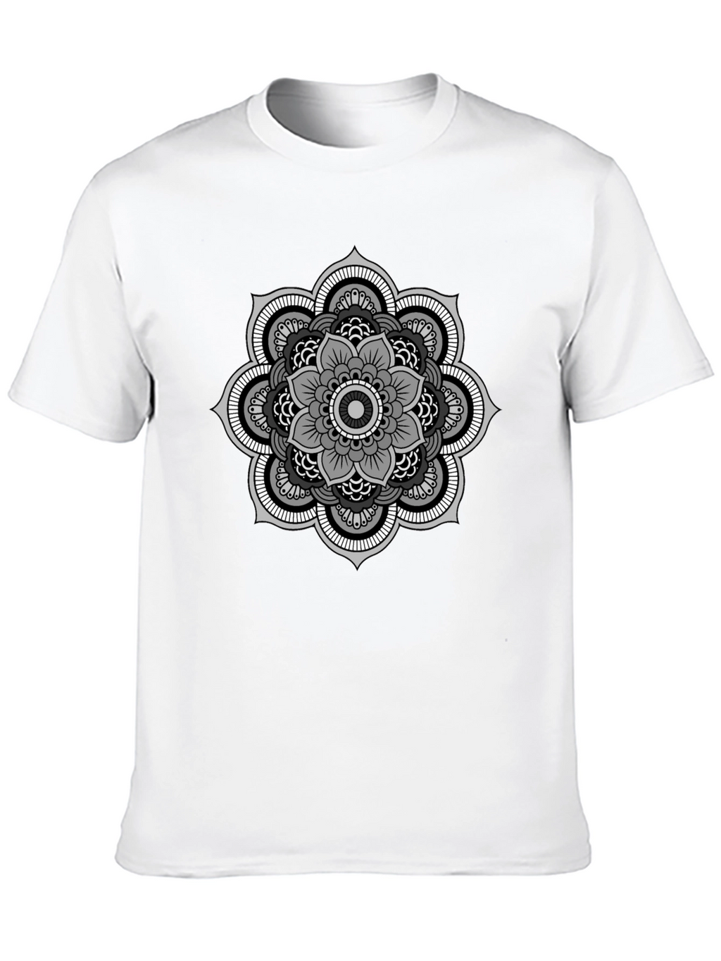 Mandala Graphic Tee - Stylish Mens Black T-Shirt
