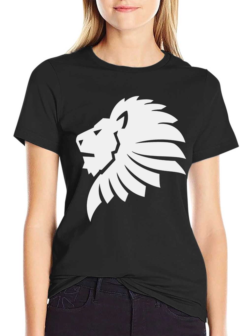 Black Lion Graphic Tee - Modern Style