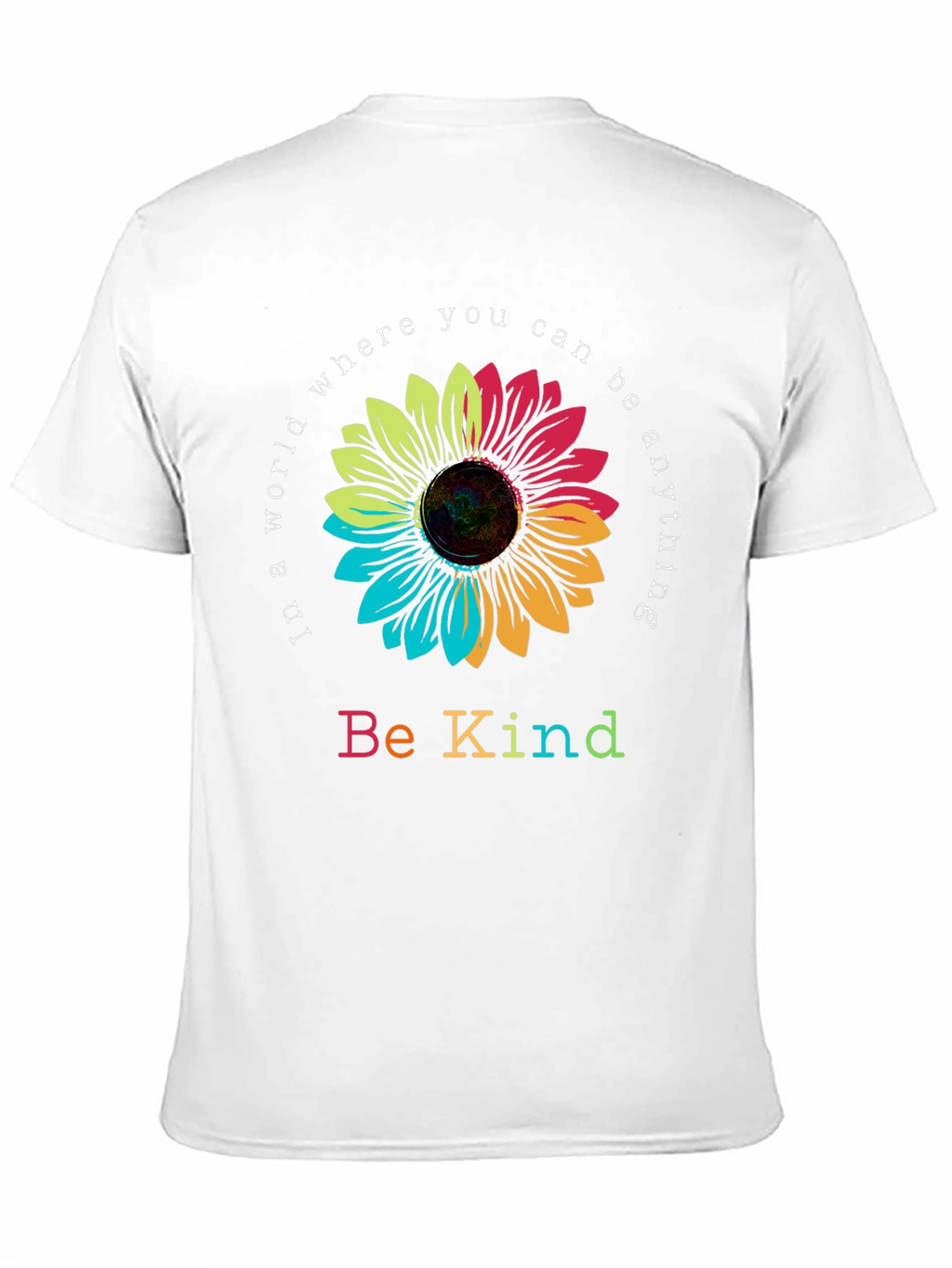 Be Kind Sunflower Graphic Tee - Black