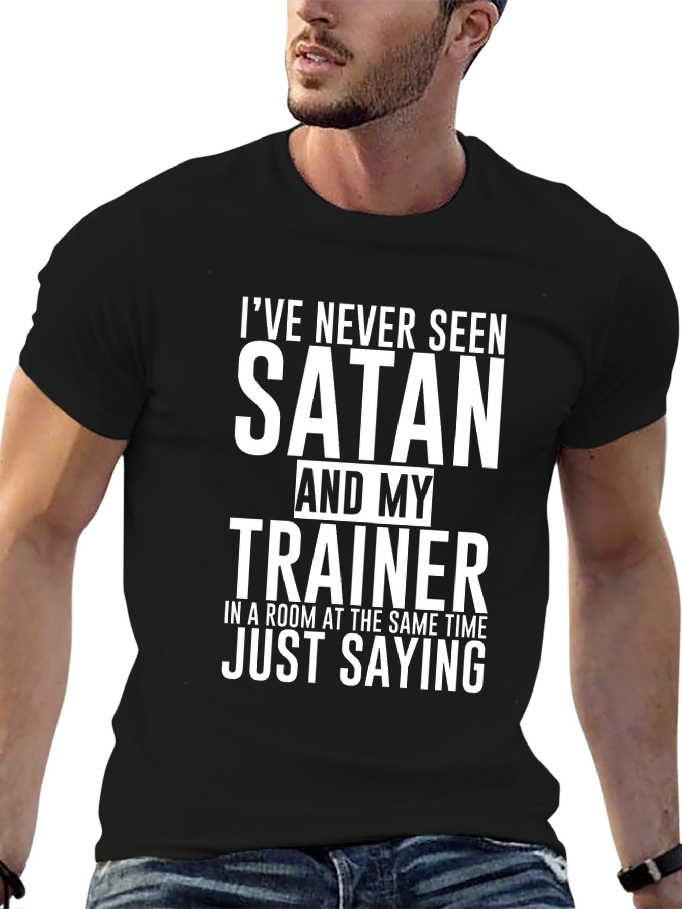 Satan & Trainer Funny Graphic Tee