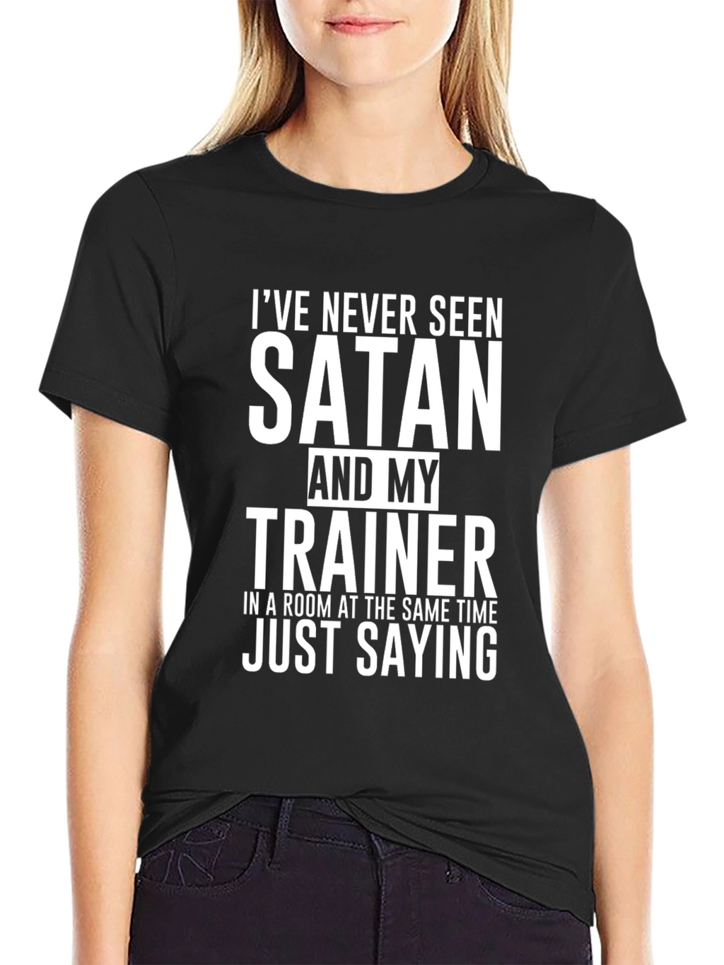 Satan & Trainer Funny Graphic Tee