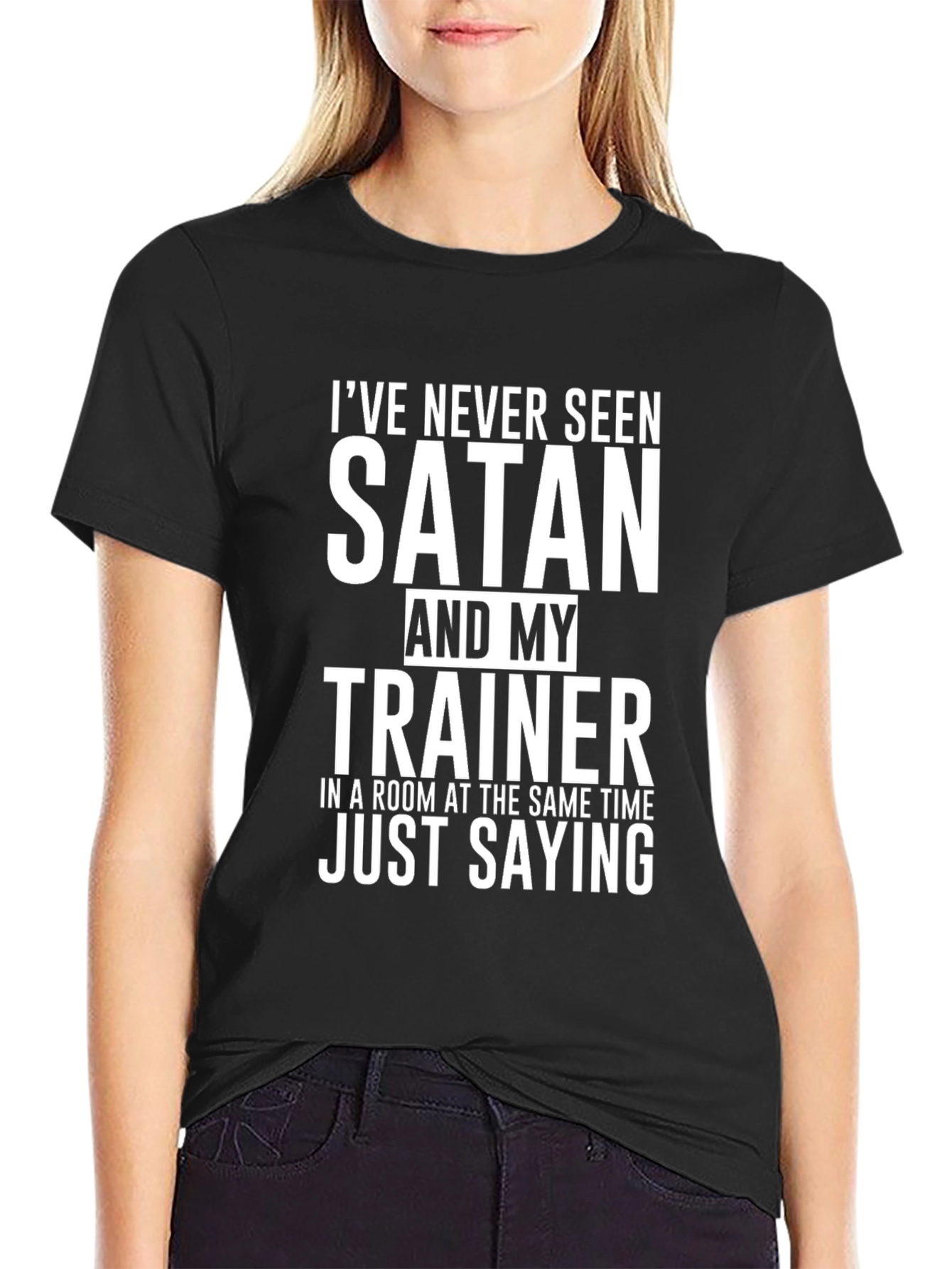 Satan & Trainer Funny Graphic Tee