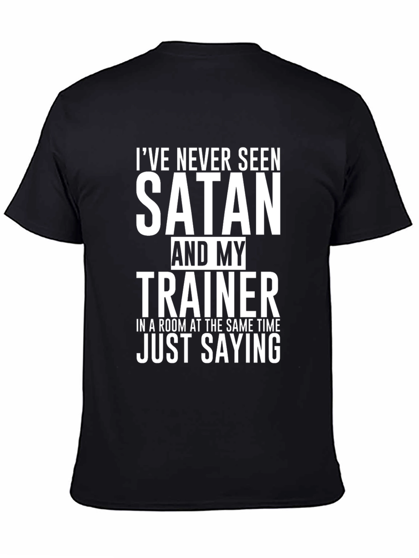 Satan & Trainer Funny Graphic Tee