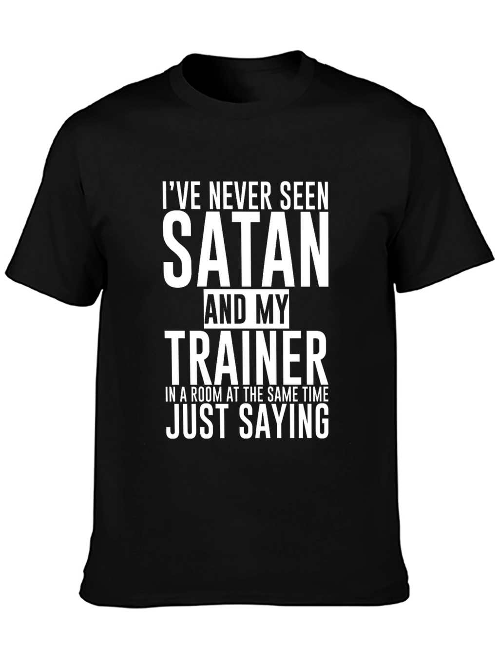 Satan & Trainer Funny Graphic Tee