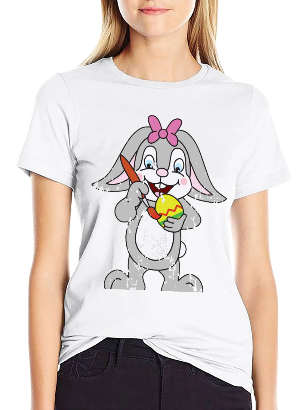 Easter Bunny T-Shirt - Egg Painting Rabbit Tee