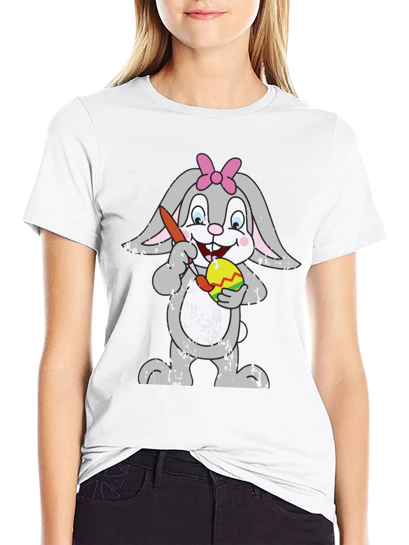 Easter Bunny T-Shirt - Egg Painting Rabbit Tee