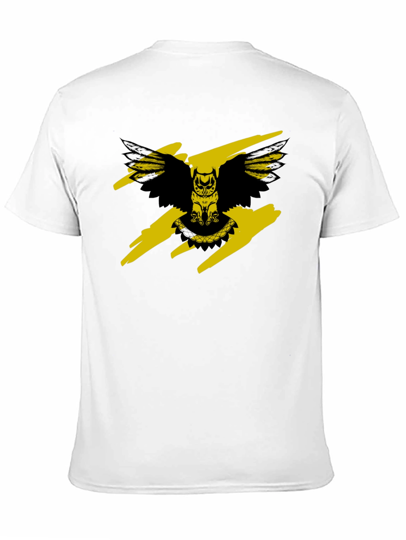 Owl Graphic Print Crew Neck T-Shirt