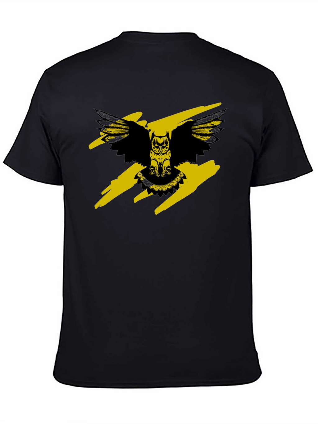 Owl Graphic Print Crew Neck T-Shirt