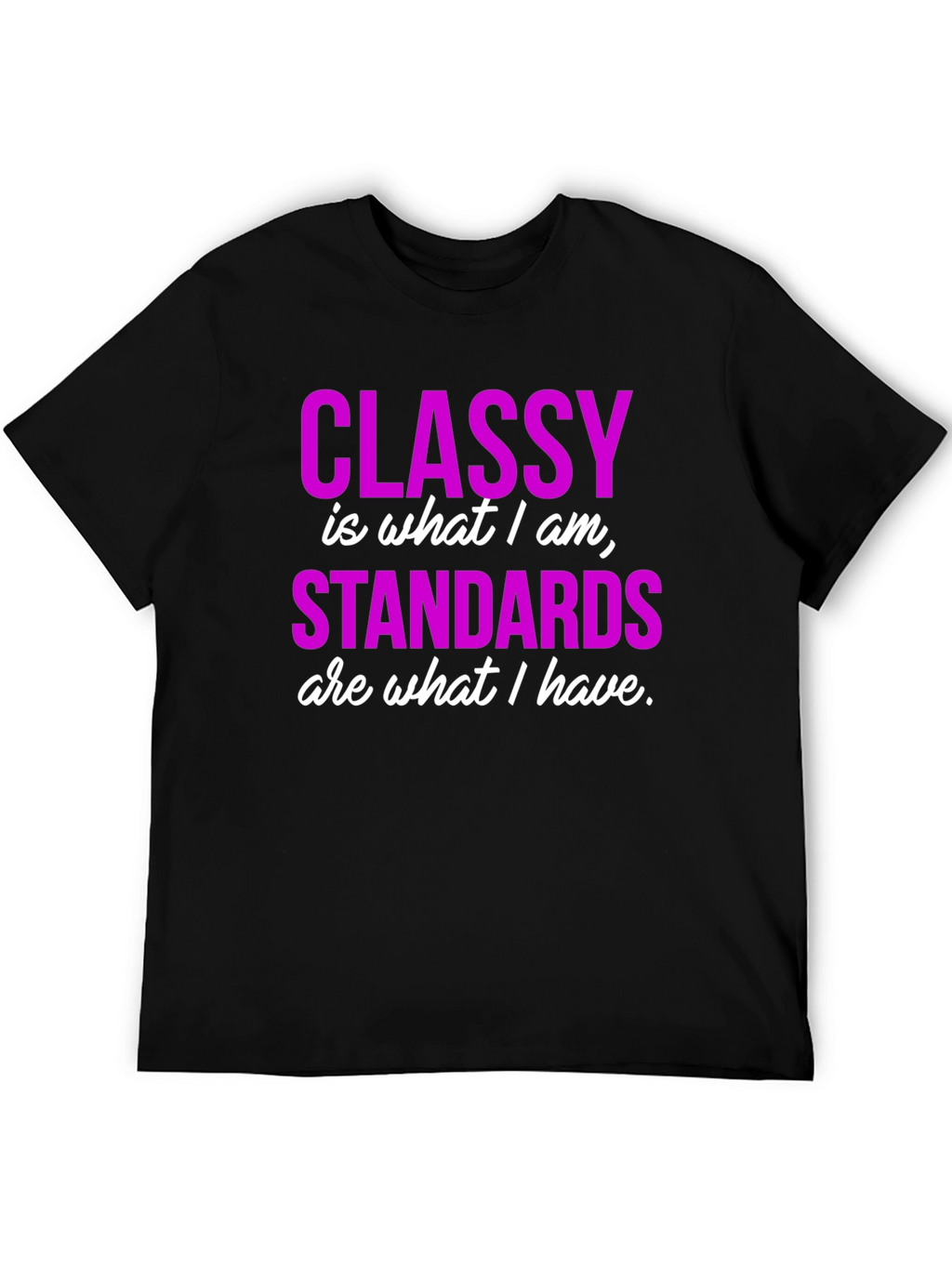 Classy Standards Black Graphic T-Shirt