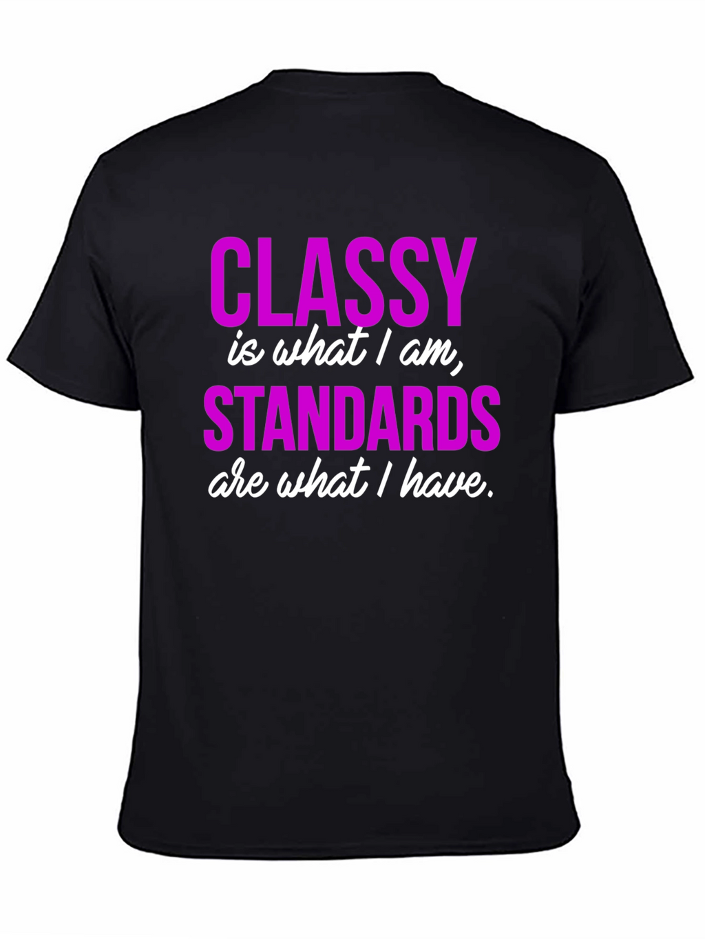 Classy Standards Black Graphic T-Shirt
