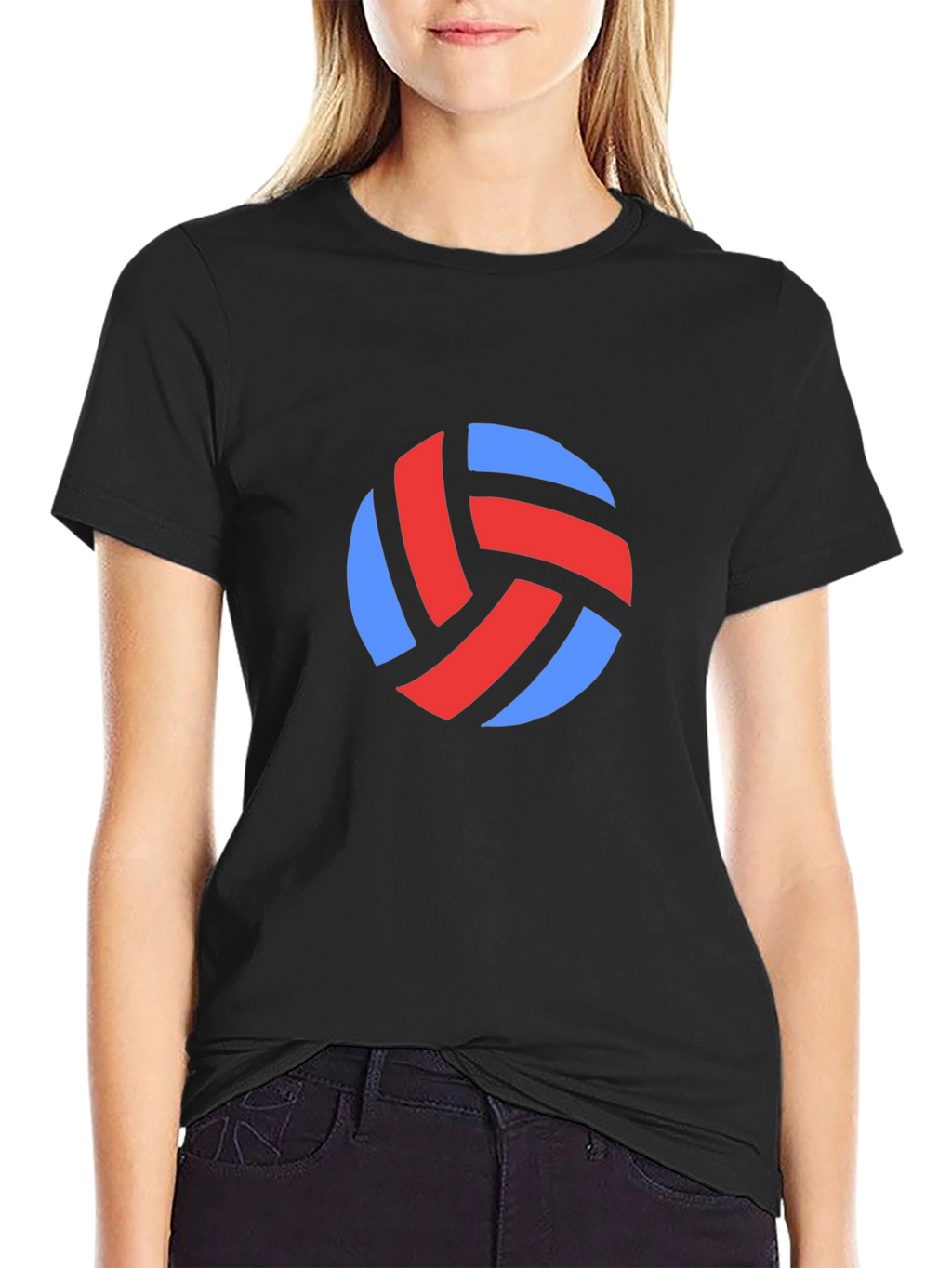Volleyball Graphic Tee - Black Casual Shirt