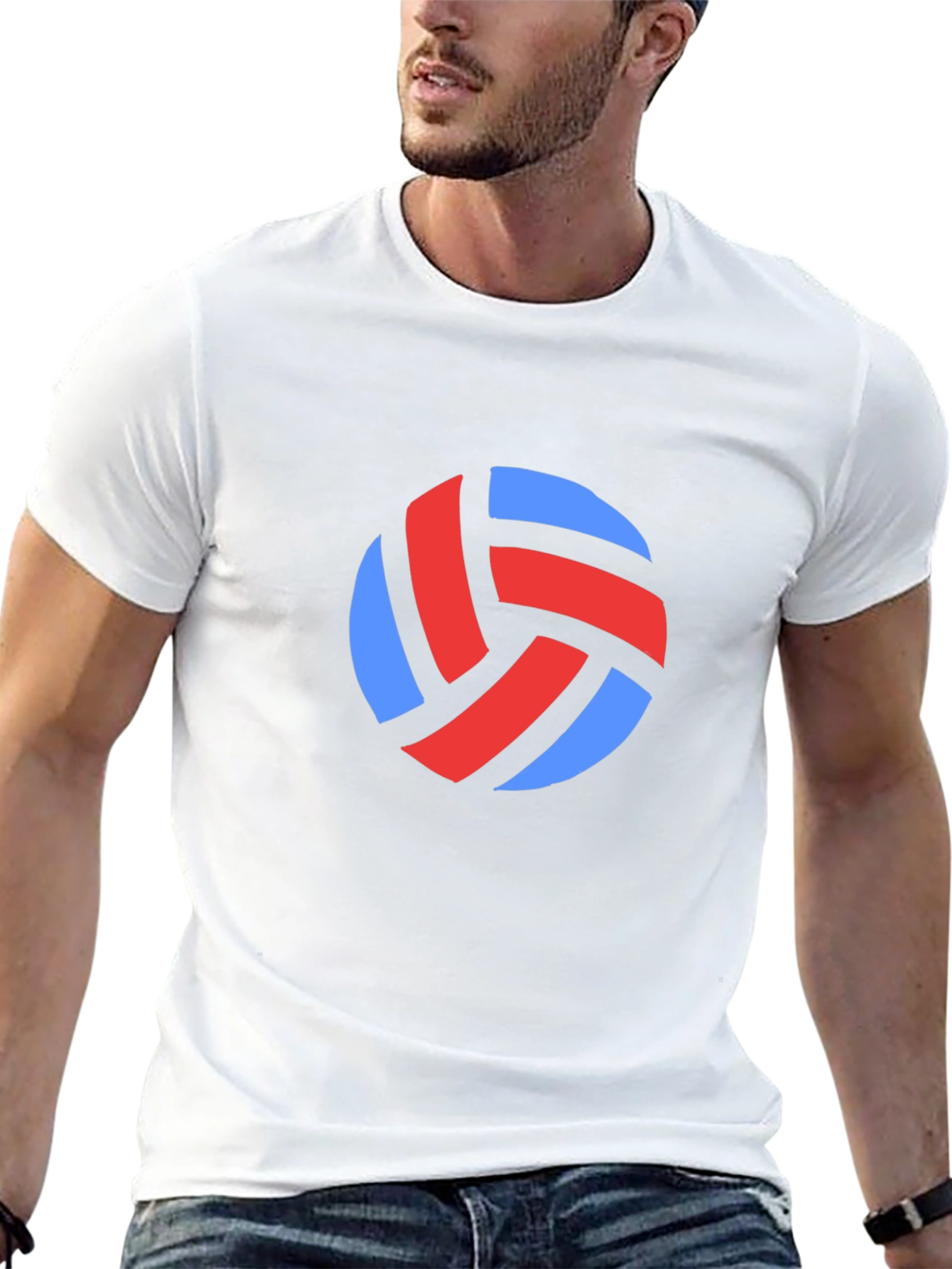 Volleyball Graphic Tee - Black Casual Shirt