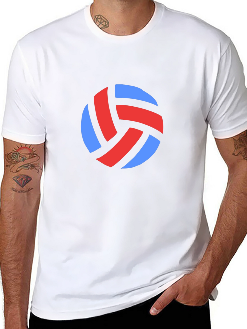 Volleyball Graphic Tee - Black Casual Shirt