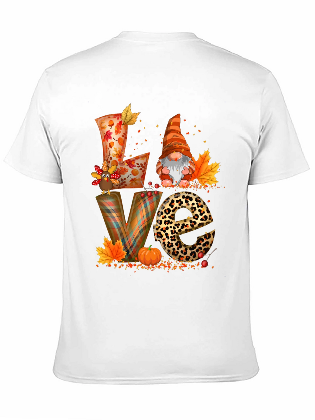 Fall Love Graphic T-Shirt Autumn Thanksgiving