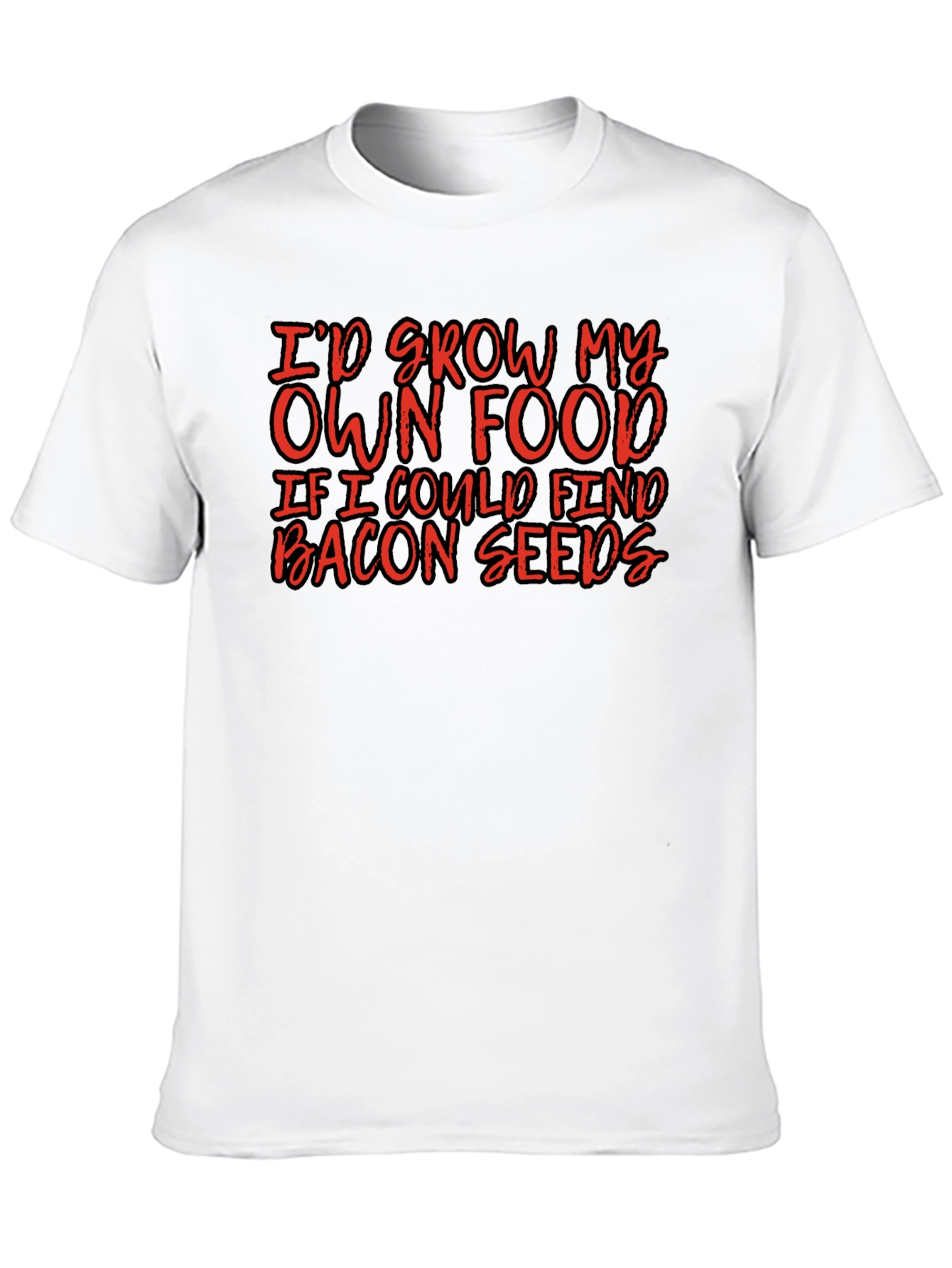 Funny Bacon Seeds T-Shirt Novelty Graphic Tee