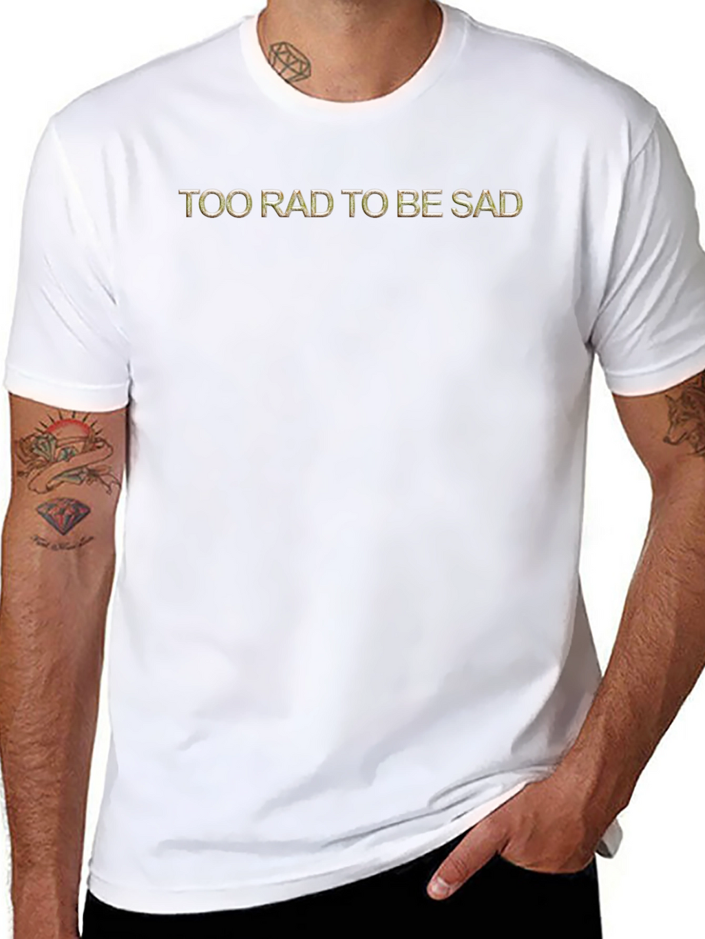 Too Rad To Be Sad Graphic Tee