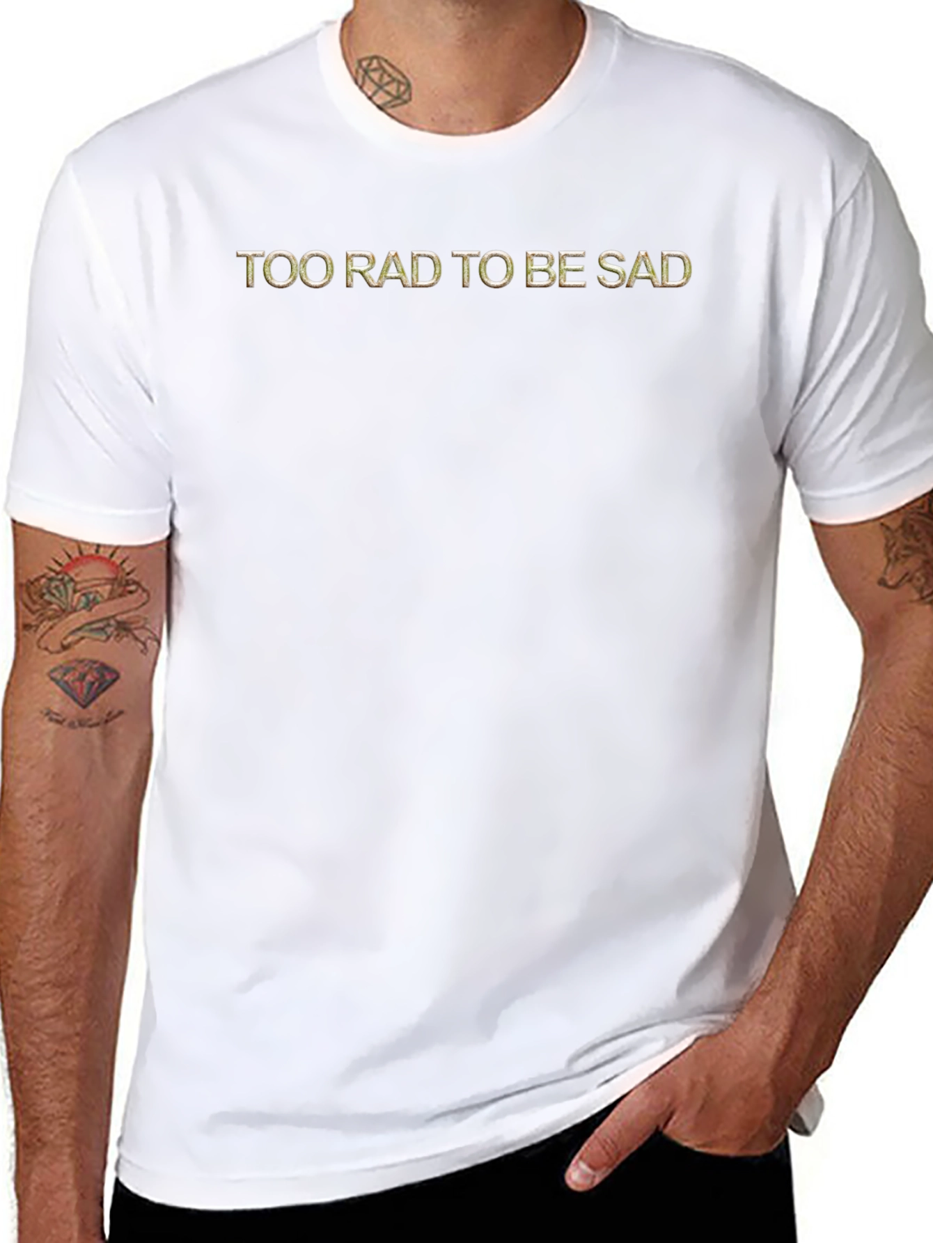 Too Rad To Be Sad Graphic Tee